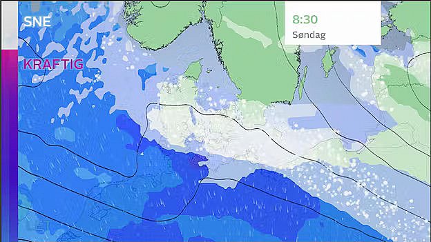 24. december om morgenen kan der komme snedække over den nordøstlige del af landet