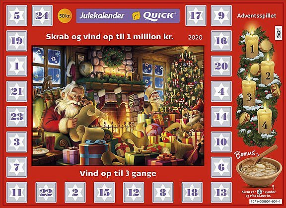 Tilbageholde enhed Født Danske Spil efterlyser millionær: Har du tjekket din skrabe-julekalender ?  | TV2 Nord