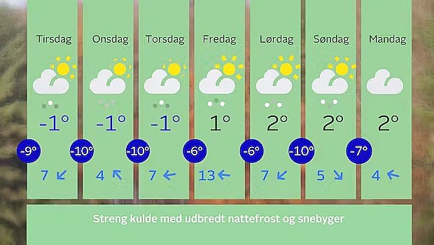 Syvdøgnsskema fra 28. november til 4. december.